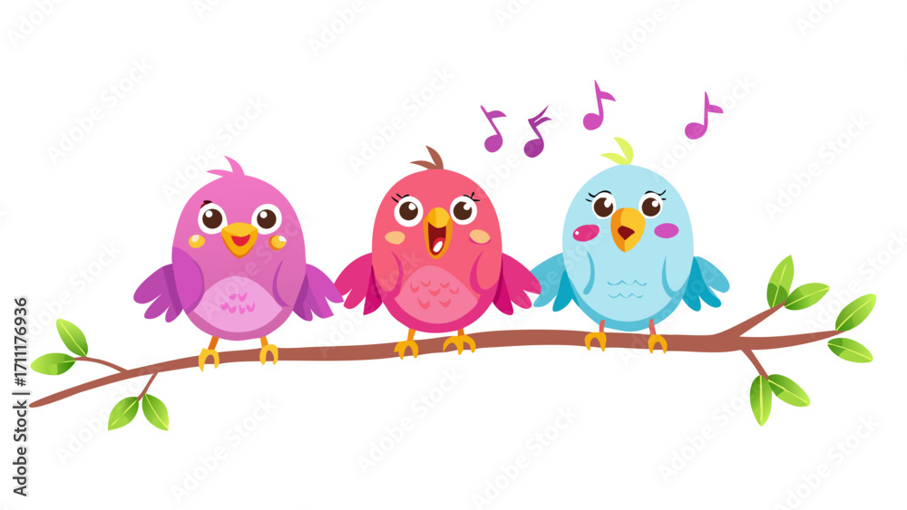 Obraz premium birds on the branch