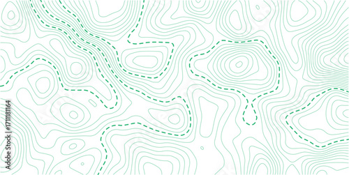 Vector geographic contour mounted map background. Abstract minimal The patter discovery vector topo map. white background 