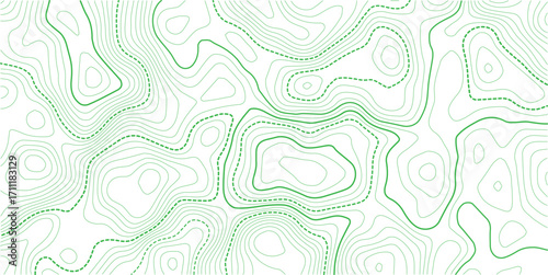 Contour line background graphic. Concept of simple geography and terrain.