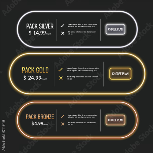 Button web price table pack 25-9