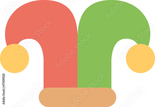 Colorful Jester Hat Icon