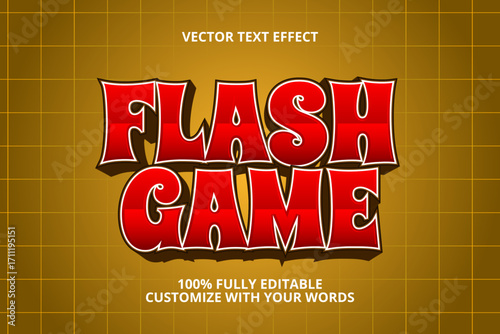 flash game editable text effect for game