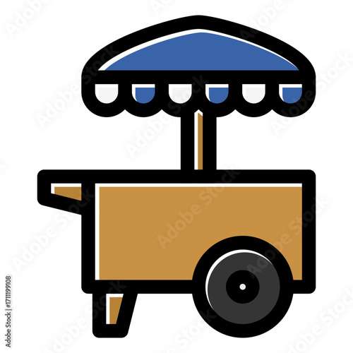 street food stand icon