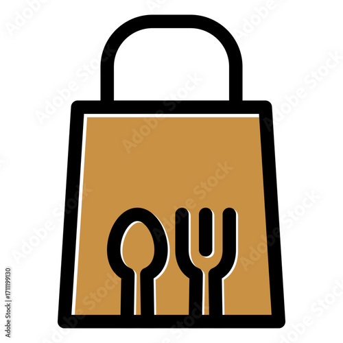 food takeaway packaging icon