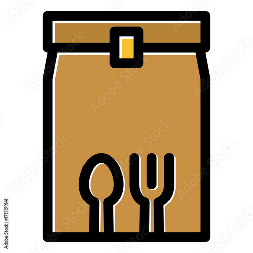 food takeaway packaging icon