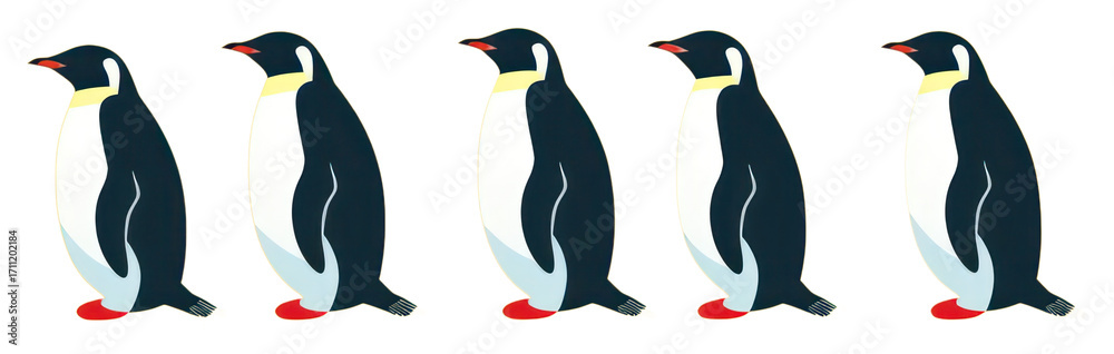 Naklejka premium PNG Penguin animal bird wildlife transparent background