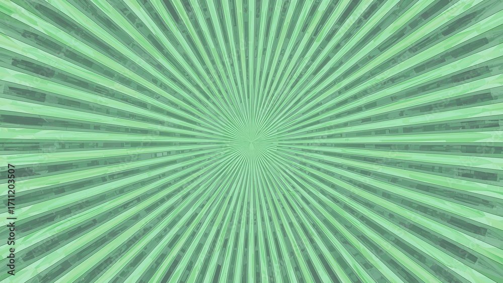 Obraz premium A polygon line illustration background with radiating green and gray shapes
