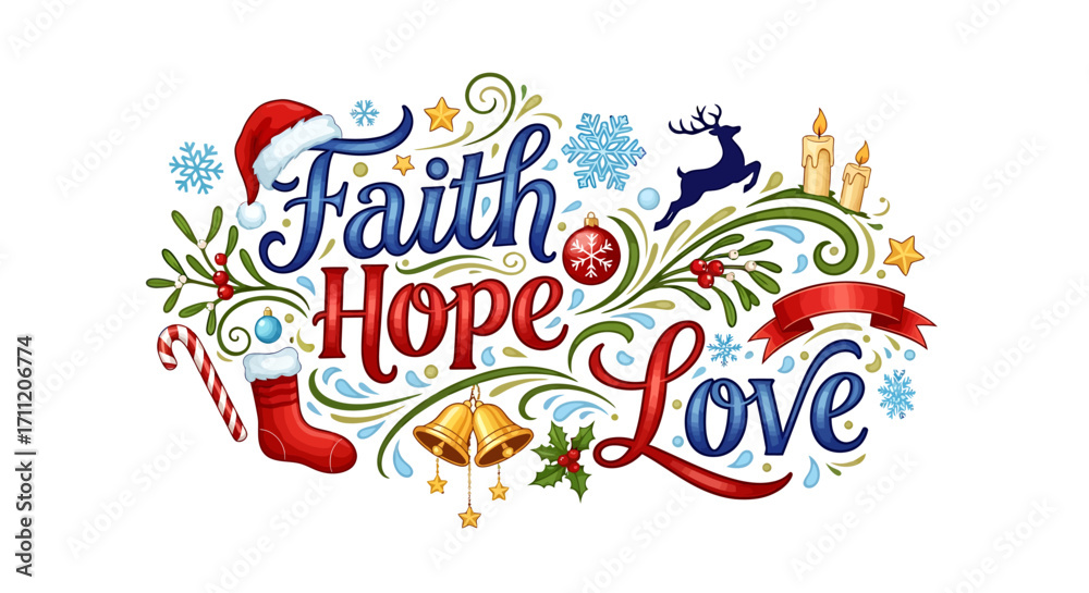 Obraz premium Spread holiday cheer with festive