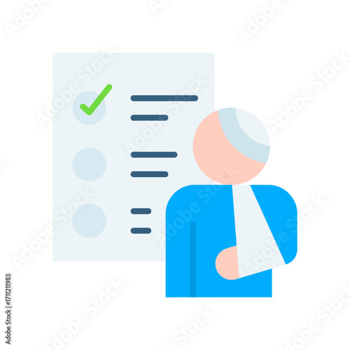 Triage flat icon