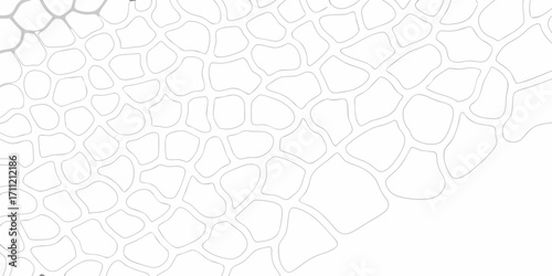Abstract organic cellular pattern with irregular shapes on a white background