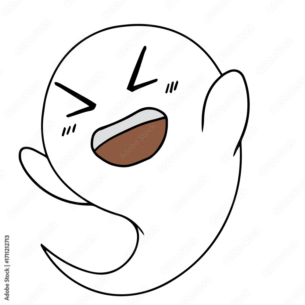 Fototapeta premium Laughing Cute Ghost