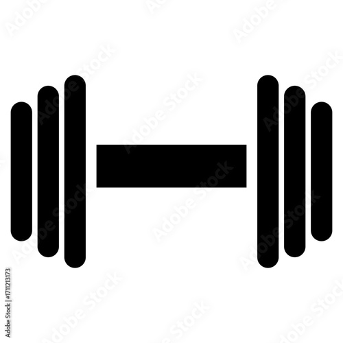 Gym Icon in Glyph Style Suitable for Web, Apps, Presentation, or Printable Meanings