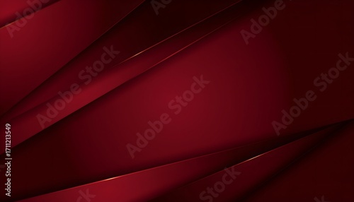Dark red abstract luxury background with sharp geometric lines
