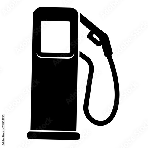 A simple black and white illustration of a fuel pump for vehicles