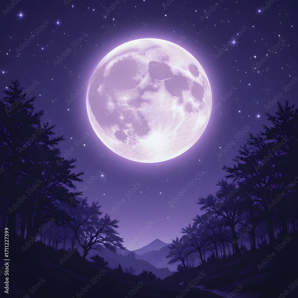 Naklejka premium Night sky