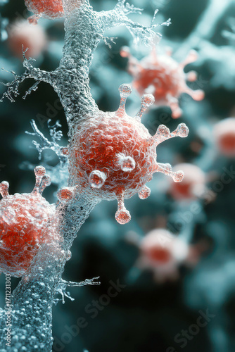 White blood cells in immune action