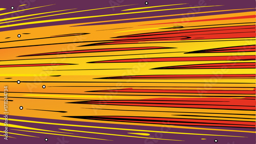 Explosive, high-speed comic book background with dynamic red and yellow burst lines, conveying intense acceleration, impact, fast travel, motion, and sudden energy for action scenes.