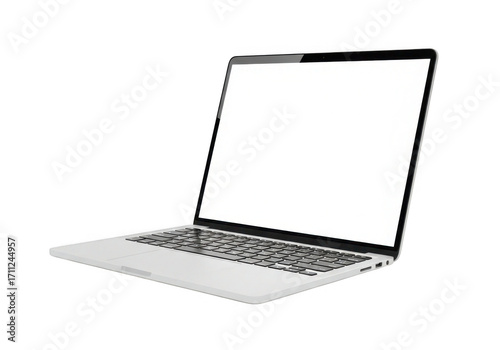 Modern laptop isolated on transparent background