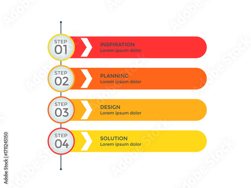 infographic template with five numbered steps or options including icons, ideal for business presentations, workflow layouts, banners, flow charts, and modern diagram concepts
