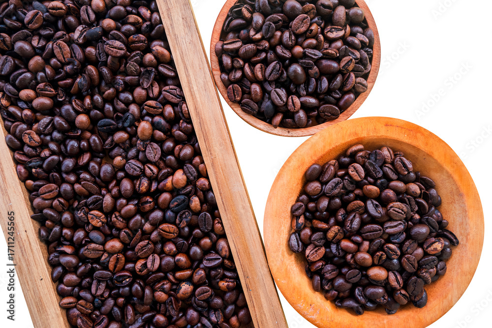 Fototapeta premium coffee beans in a bowl