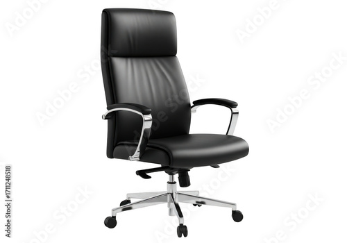 Executive chair isolated on transparent background