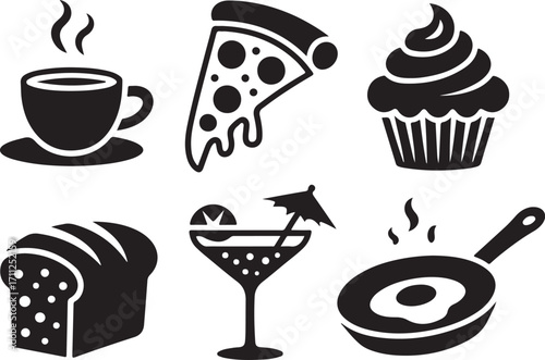 Delicious food and drink icons for your designs