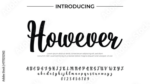 However - Elegant Script Font for Smooth Handwritten Design and Creative Typography