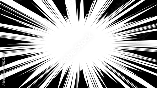 black and white comic zoom background