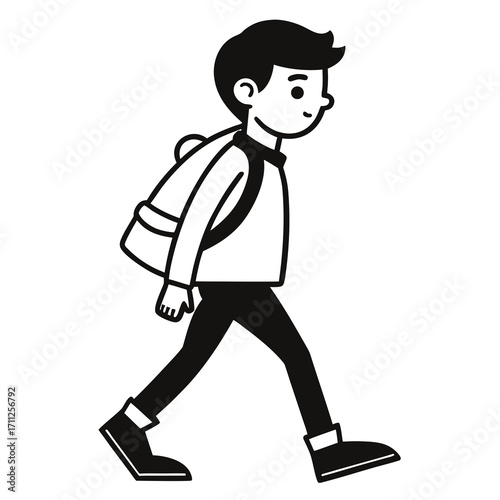 Silhouette d'un homme d'affaires souriant et de femme en vecteur de caractère de dessin animé conception de travail de bureau