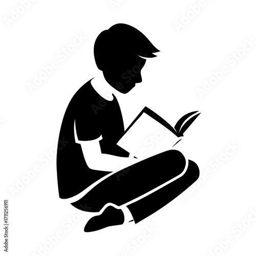 Illustration vectorielle de dessin animé d'une personne assise travaillant dans une entreprise