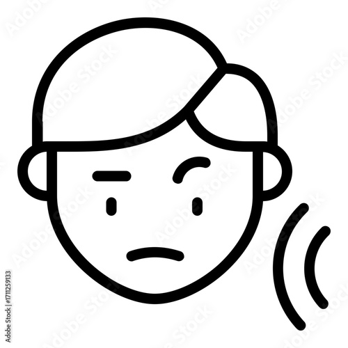 listening icon line