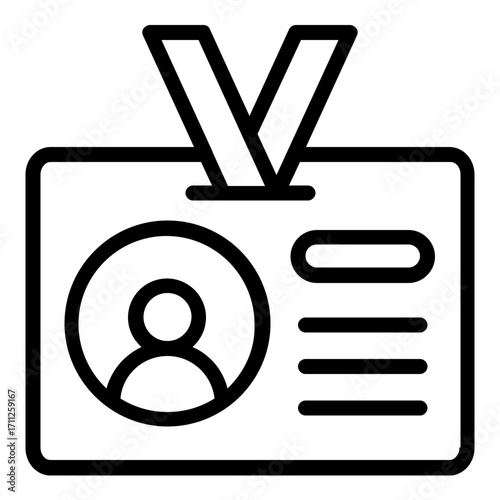 press pass icon line