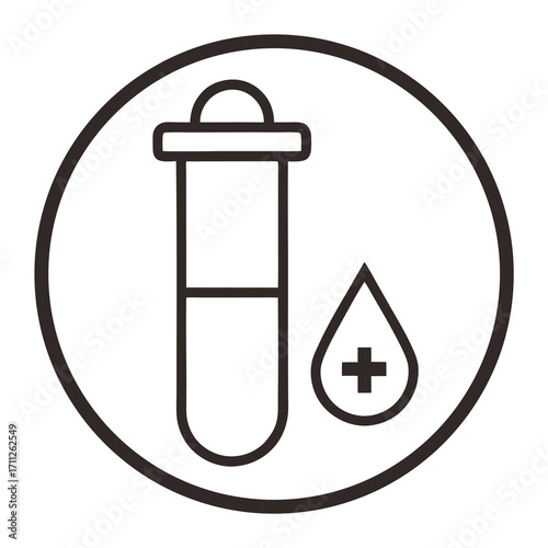 Blood Sample Collection Icon