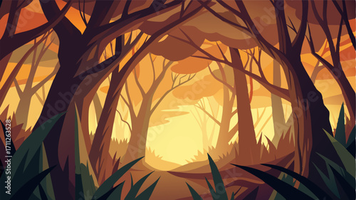 Despite the challenges it presents the dense thicket holds a certain beauty and allure. As the rays of the setting sun filter through the branches the thicket takes on a golden hue