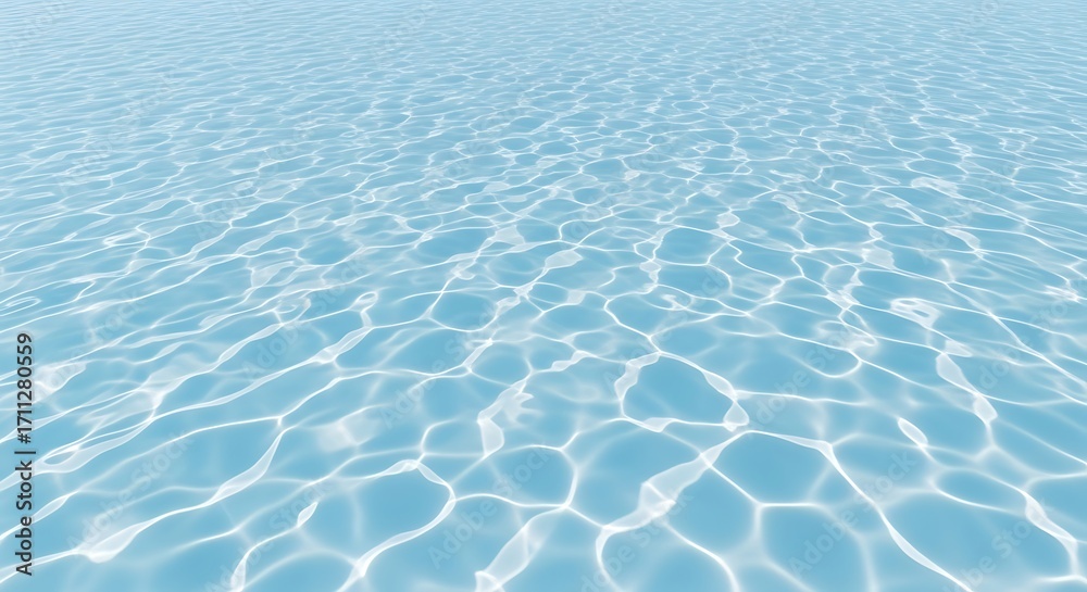 Fototapeta premium Azure Waters Captivating Ripples of Light Dancing Across the Surface of a Tranquil Ocean