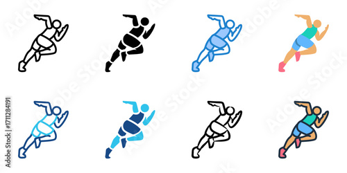 Sprints icon set multiple style collection 
