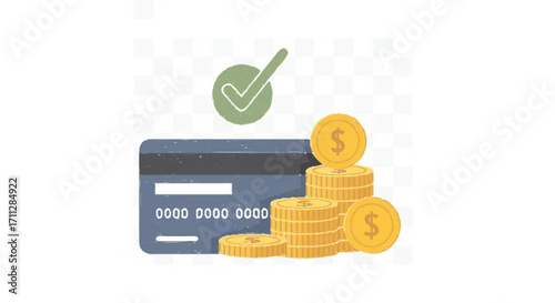 Financial Success Secure Transactions with Credit Card & Coins