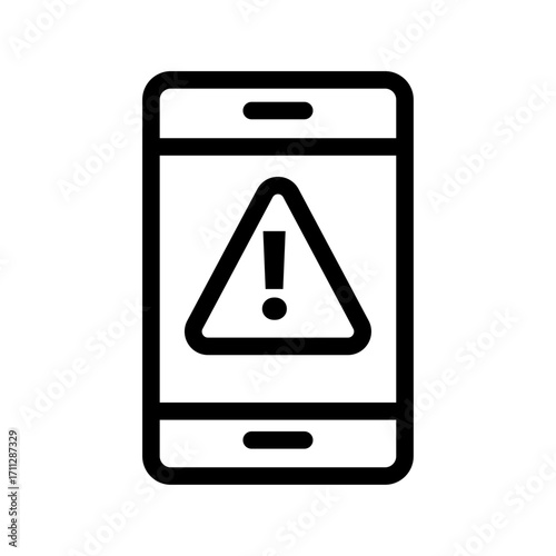 News Alert Line Icon of News & Current Events Icon Set