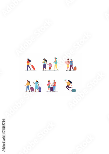 Set of scenes with tourist.ai