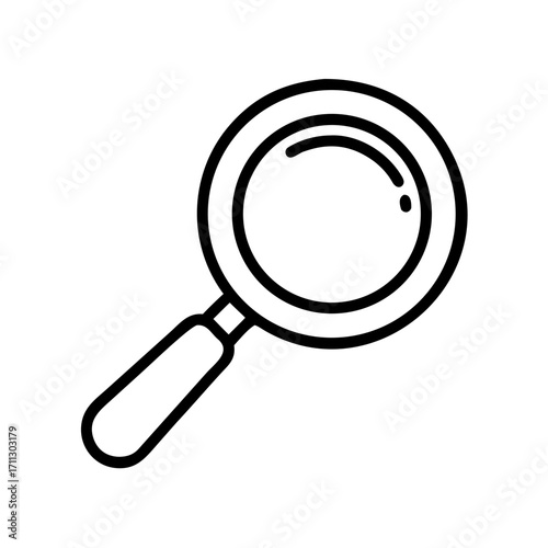 magnifying glass outline icon