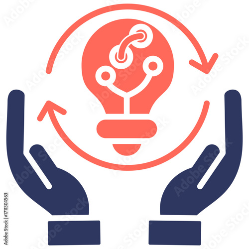 Innovation Culture glyph color icon