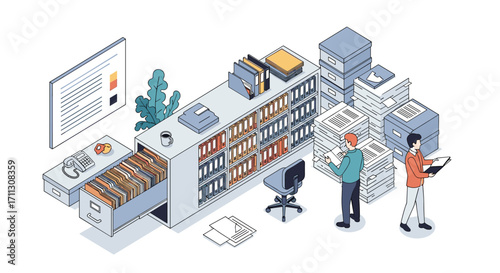 Efficient document management and data organization systems for streamlined workflows.