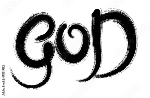 Jesus text design, cross with Jesus lettering, Christian typography, faith symbol, religious text art, hand drawn Jesus, calligraphy Jesus, black brush Jesus, Jesus word art, faith in Christ design, C