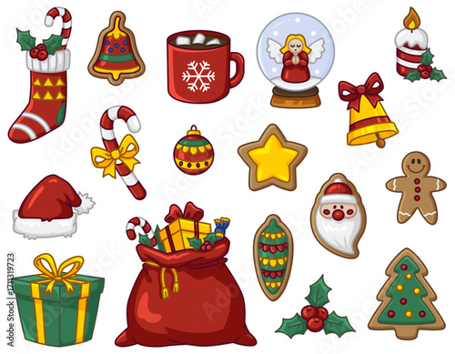 Christmas and New Year items pack