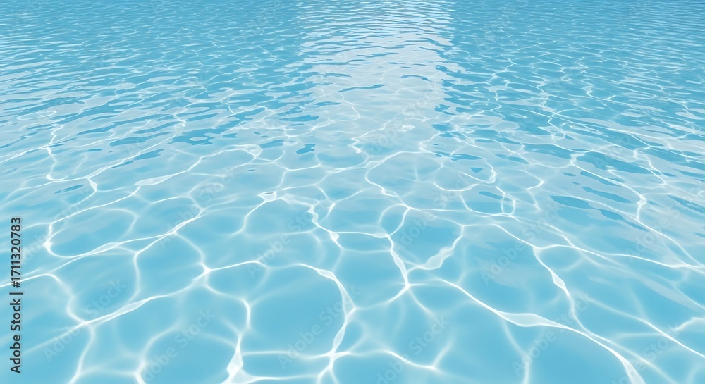 Fototapeta premium Crystal Clear Blue Water Texture Serene Aqua Surface Background