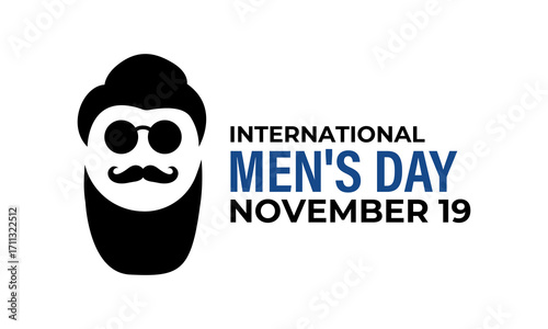 International Men’s Day, observed on November 19, honors men’s contributions, promotes health, gender equality, well-being and respect for a better world. For banner, social media, poster design. eps
