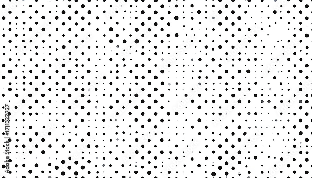 Abstract black and white dotted pattern