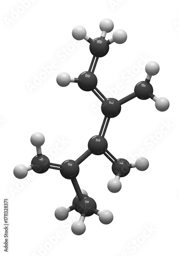 3D Model: Organic Molecular Structure, Carbon Hydrogen Bonds