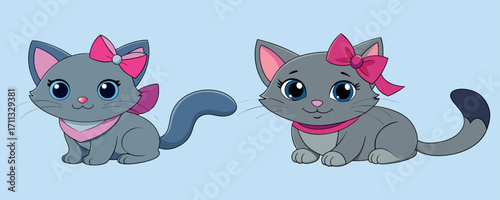 Cartoon Cat Character – Cute Kitten Funny Illustration, Baby Pet Cat Artwork, Adorable Cartoon Feline Drawing, Smiling Cat Kids Mascot Vector, Child Friendly Kitty Clipart Design, Playful Cartoon Cat 