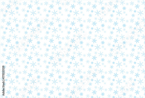 幻想的な雪の結晶のパターン背景イラスト